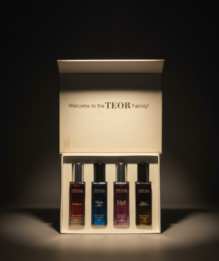 TEOR - Long Lasting Perfume Women Gift Set | Eau De Parfum for Women | 4x20ml | Rare Fragrance Scent | Myst, Crimson, Bliss, Nebulas Kiss |